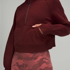 lululemon brand new oversize scuba half zip hoodie